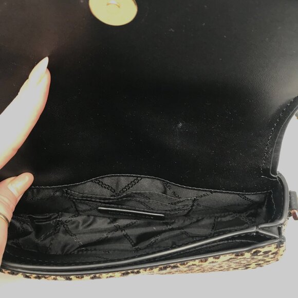 Michael Kors Mila Small East West Leopard Chain Sling Shoulder Bag - Picture 10 of 10